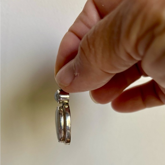 925 Silver & Moonstone earrings and pendant - Picture 7 of 10